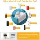 Couch Cup Holder, Silicone Anti-Spill and Anti-Slip Cup Holder for Couch, Portable Sofa Armrest Tray Couch Drink Holder, Gift for Mom, Dad, Grandma, Grandpa (Beige)