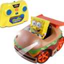 NKOK Remote Control Krabby Patty with Spongebob Vehicle, Full Function RC Vehicle, Working Lights, Has Radio Control & Turbo Boost, Great Item for Kids, Ages 6 and up