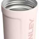 STANLEY Vitalize Shaker Bottle 20 oz | Leakproof Insulated Stainless Steel Shaker Cup | Base Storage and Twist On Fast Flow Lid | Protein Shakes and Pre Workout Powder | BPA-Free | Rose Quartz