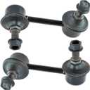 TRQ Rear Driver and Passenger Side Sway Bar Link Set 2 Piece Compatible with 08-14 Dodge Avenger 11-14 Chrysler 200 07-10 Sebring 07-09 Dodge Caliber 07-09 Jeep Compass 07-09 Patriot