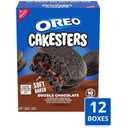OREO Cakesters Double Chocolate Soft Snack Cakes, 12-5 Count Boxes (60 Total Snack Packs)