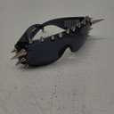 punkman2000 Cool Rock Punk Spike Sunglasses Metal Studded Moto Biker Glasses Black