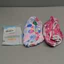 ALVABABY Swim Diapers 2pcs Baby & Toddler Snap One Size Reusable Adjustable Swim Diapers for Swim Classes Small (01 Fish & Sailboat)