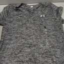 Under Armour Women's Tech Twist Short Sleeve V Neck (Large, (001) Black / / White)