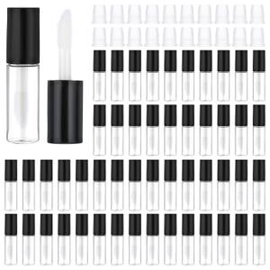 150 Pcs Clear Mini Lip Gloss Tube Containers, Empty Refillable Lip Balm Gloss Containers Bottles Plastic Lipstick Tubes for Women Travel DIY Makeup Personal Cosmetic | Containers