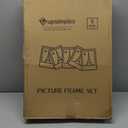 upsimples 16x24 Picture Frame Set of 5, Display Pictures 14x20 with Mat or 16 x 24 Without, Wall Gallery Poster Frames, Black