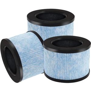 MK01 Air Filter replacement for Aroeve Air Purifiers Filter MK01 MK06,True Filter Compatible with ToLife TZ-K1, Kloudi DH-JH01,Pomoron MJ012H,EPI080/EP1080,FreAire HAP601& KN6391,3 Pack