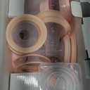 NCVI Electric Breast Pump 8782, Portable Hospital-Grade Double Pump with 4 Modes & 9 Levels, Anti-Backflow, Rechargeable Quiet Breastfeeding Pump for Efficient Comfortable Use at Home, Work or Travel (2200mAh, Pink)