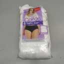 Hanes womens High-waisted Brief Panties, 6-pack, Moisture-wicking Cotton Brief Underwear (10, White)