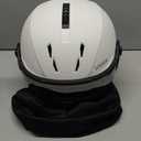 uvex Instinct Visor - Adjustable ski & Snowboard Helmet with Integrated Visor for Women & Men - White-Black Matte - Large