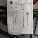 DREAMYSOUL Colorful Wind Spinner 38Inches, Metal Garden Pinwheels for Yard and Garden, Decorative Wind Spinners for Outdoor Patio Yard Lawn