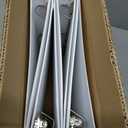 Amazon Basics 3 Ring Binder, 1 Inch D-Ring, Clear Overlay, Pockets for Storage and Organization, White, 4 Pack