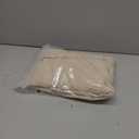 Simplebrand Natural Faux Linen Textured Semi Sheer Curtains 72 Inches Long 2 Panels Set, Light Filtering Privacy Farmhouse Curtains, Soft Window Drapes Rod Pocket Top for French Door, 40W x 72L