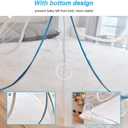 Mosquito Net Pop Up with Net Bottom Ultra Large Bed Canopy Tent Portable with 2 Entries Folding Design Bed Netting for Bedroom, Camping, 79 x71x59 inch