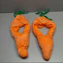 Therwen 2 Pcs Carrot Hat Funny Vegetable Hat Costume Easter Headgear Accessories Cosplay Party Photo Prop(Carrot)