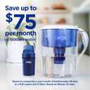 3 x PUR Water Pitcher & Dispenser Replacement Filter 4-Pack, Genuine PUR Water Filter, 2-in-1 Powerful and Faster Filtration, 8-Month Value, Blue (PPF900Z4)