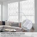 Coavas Window Privacy Film Frosted Glass Window Clings Bathroom Sun Blocking Heat Blocking Frosting Decorative Static ClingWindow Stickers Opaque Door Coverings, 23.6x78.7in