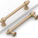 10 Pack 5"(128mm) Champagne Bronze Cabinet Pulls Kitchen Cabinet Handles Champagne Cabinet Hardware Drawer Pulls for Cupboard CK0081