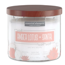 AMBER LOTUS & SANTAL 3-WICK 14.75OZ JAR CANDLE