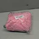 Sexy Off Shoulder Fuzzy Y2K Mini Dress for Women Strappy Backless Long Sleeve Party Club Birthday Dresses Date Night (Large, Pink)