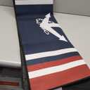 Savannan Rectangle Indoor Area Rugs, Nautical Anchor Red White Stripes Navy Blue Non-Slip Accent Rug for Living Room Bedroom Office Kids Room Nursery, 2'x3'