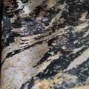 Area Rugs for Living Room: 10X14 Abstract Washable Rug Modern Neutral Large Soft Stain Resistant Non-Slip for Bedroom Dining Room Indoor Home Office Carpet - Black Gold