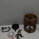 Wood Pendant Light Fixtures, Rustic Farmhouse Chandelier, Dining Room Light Fixture for Kitchen Island Foyer Hallway Bar, Height Adjustable