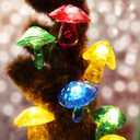 Mushroom Dcor Fairy String Lights-3D Mushroom Lights USB Plug in or Battery Operated 7ft 20 LED with Timer and Dimmer- Mushroom Gifts Cottage Core Decoration for Christmas Bedroom
