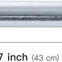 LeZakaa 3D Embossed Floral Foil Gift Wrapping Paper, Vintage Flower Metallic Foil for Birthday Christmas Party Holiday Gift Wrap, for DIY Crafts Scrapbook, Mini Roll 17 inch x 32.8 Ft(Silver)