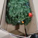 National Tree Company 9 ft Pre-Lit Dunhill Fir Artificial Christmas Tree, 900 LED Lights, 4,026 Tips, Foot Pedal, 10 Light Functions, Includes Stand, Green