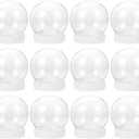 Cabilock 11Pcs Clear Plastic DIY Snow Globe Kit Empty Water Globes for Christmas Crafts Making Creative Holiday Decoration for Craft Projects and Unique Ornament Designs