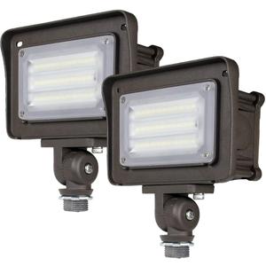 DAKASON 30W LED Flood Light Outdoor, Dusk-to-Dawn Photocell 180 Adjustable Knuckle, 3600LM 5000K Replaces 100W HPS/MH, IP65 Waterproof Outdoor Security Lighting Fixture ETL Listed, 2 Pack