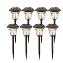 MAGGIFT 8 Pack Outdoor Solar Lights - Waterproof, Solar Pathway & Garden Lights for Yard & Patio, Solar Powered for Driveway