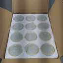 SHMILMH Clear Tealight Candle Holders Set of 24, Glass Votive Candle Holders with Rim for Wedding Table Centerpiece Birthday Party Christmas Decor