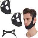 2 Pack Chin Strap for Sleeping, Adjustable Jaw Support Chin Strap to Keep Mouth Closed, Anti Snoring Devices Breathable and Durable, Snore Stopper for CPAP Users
