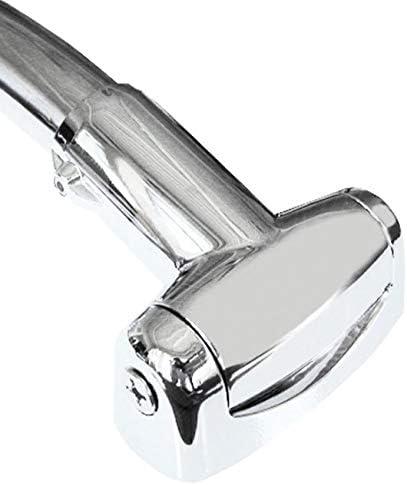 Formosa Design Hardware 60" Crescent Curved Shower Curtain Rod (Polished Chrome)