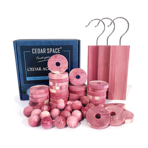 Cedar Blocks for Clothes Storage, Cedar Wood Chips and Balls for Drawer 60PCS, Closet and Kitchen Freshener, 100% Natural Cedar Blocks