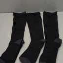 CelerSport 3 Pairs Compression Socks for Men and Women 20-30 mmHg Running Support Socks (Large-X-Large, Black (3 Pack))