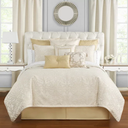 Waterford Valetta Queen Comforter Set, Ivory, 6PC