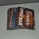 24 Designs Rustic Wedding Photo Booth Props Double Sided 11x5.5 Inch Photo Booth Props Vintage Country Marriage Parties Decoration DIY Water Proof Selfie Signs PVC Printing for Bridal Party Supplies (Wood)