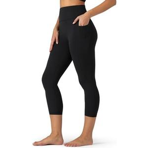 Colorfulkoala Dreamlux No Front Seam Capri Leggings with Pockets for Women - High Waisted 21" Buttery Soft Yoga Pants, S Colorfulkoala Dreamlux No Front Seam Capri Leggings with Pockets for Women - High Waisted 21" Buttery Soft Yoga Pants, S