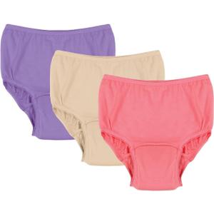 SUPPORT PLUS Womens Incontinence Underwear Washable Reusable 20 oz. Color 3 Pack - Medium