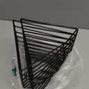 Sooyee 2 Pack 9 Slot Black Magazine Holder,Desktop File Sorter Organizer Triangle Bookshelf Decor Home Office