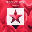 16 Pcs Reusable Painting Stencils for Adults, 4 Sizes Heart Moon Star Circle Templates for DIY Crafts, Drawing on Canvas, Wood, Fabric, Wall Decor (Not a Toy)