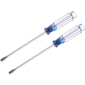 uxcell Mini Slotted Screwdriver, 3.0mm Flat Head 127mm Length for Small Appliances Repair, 2 Pcs