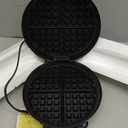 Cuisinart Waffle Maker, 1250W Round Classic Waffle Iron, 5-Setting Adjustable Browning Control, WMR-CANAS, Brushed Stainless