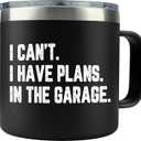 Dad Gifts for Fathers Day - I Cant I Have Plans In The Garage Cup 14oz Coffee Mug for Men Birthday Gift for Dad Mechanic Gift Ideas for Father In Law Garage Gifts for Husband from Wife Unique