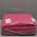 GLAMBURG Premium Cotton 4 Pack Bath Towel Set - 100% Pure Cotton - 4 Bath Towels 27x54 - Ideal for Everyday use - Ultra Soft & Highly Absorbent - Hot Pink
