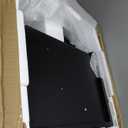 Wood Nightstand, Black Nightstand with 2 Drawers, Bedside Table for Bedroom (16")