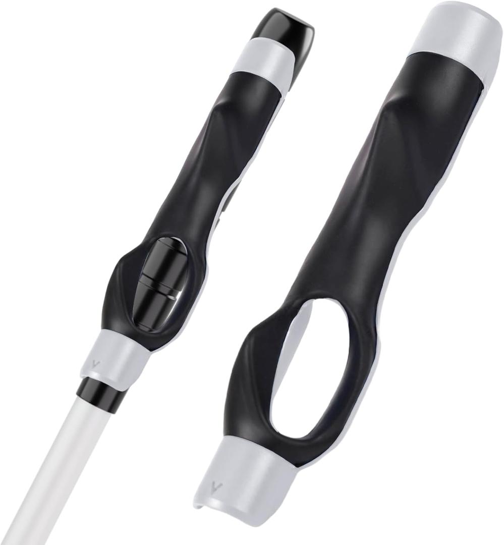 Golf Grip Trainer for Right & Left Hand, Swing Training Aid for Correct Hand Position, Anti-Slip Golf Grip Attachment, Muscle Memory Golf Practice Tool for Beginners & Pros